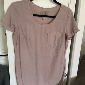 Thread & Supply Pink Fitted Short Sleeve T-Shirt